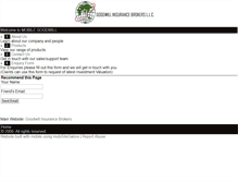 Tablet Screenshot of mobile.goodwillinsurance.com